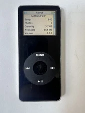 Apple iPod nano 1st Generation Black (4 GB) - MA107LL - Works with Music - A1137