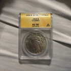 1922 Peace dollar AU58 ANACS cleaned