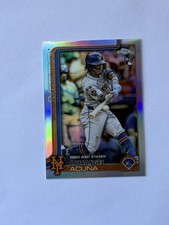 Luisangel Acuna 2025 Topps Chrome Update Rookie Debut Refractor / New York Mets
