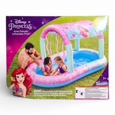 Disney Princess Ariel Water Castle Deluxe Inflatable Pool DAMAGED BOX