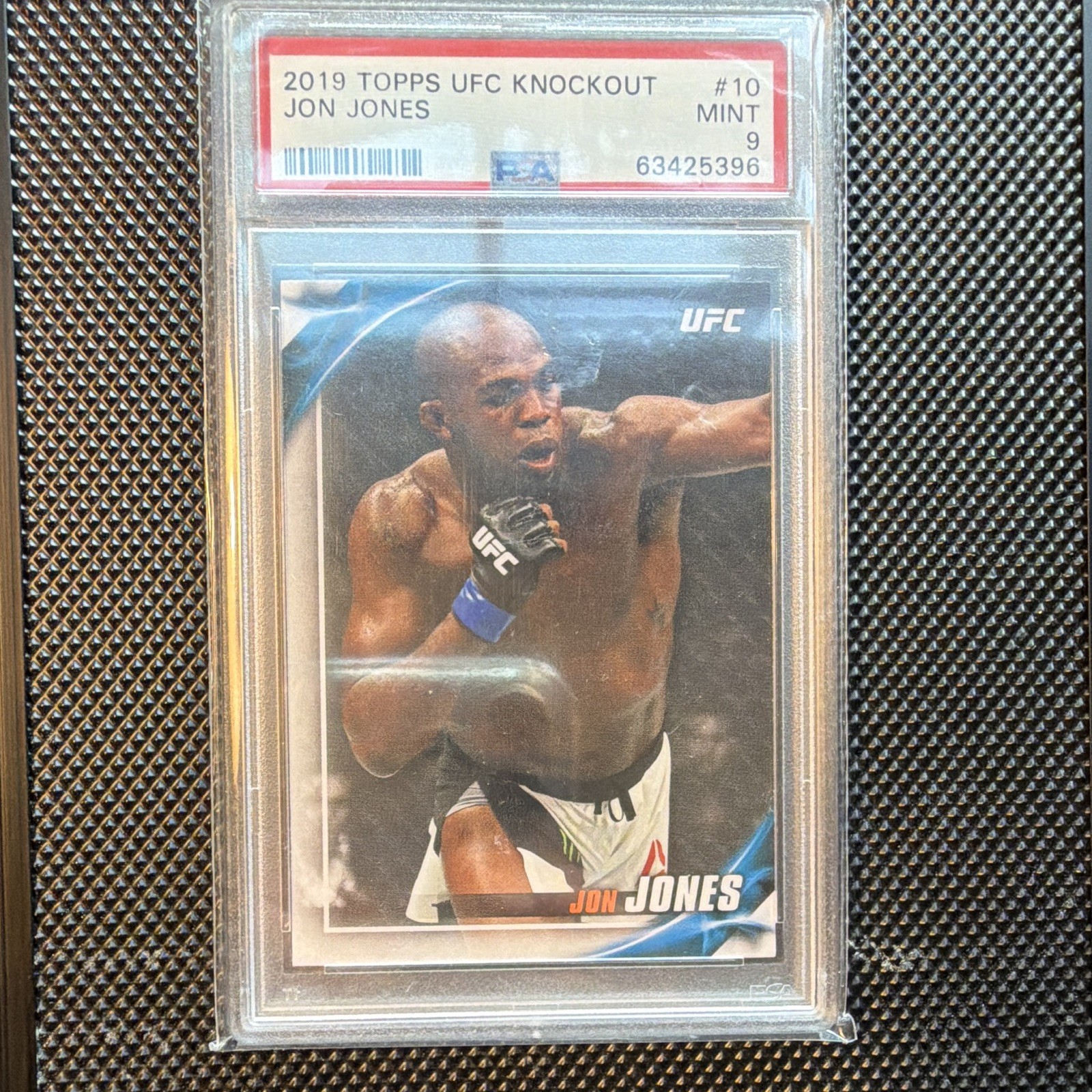Topps 2019 UFC Knockout Jon Jones #10 Base Set PSA 9 Graded Trading Card