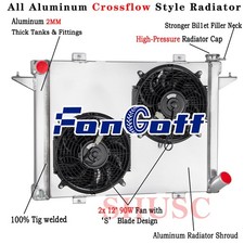 4 Row Radiator Shroud Fan For 1991 1992 1993 Dodge D250 D350 W250 5.9l Diesel.