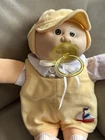 Vintage Cabbage Patch Kids 1978-1982 Boy Brown Eyes 1 Dimple Pacifier