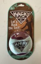 Hacky Sack - The Original Footbag In Blue  Black Viral TikTok Soccer Kick Ball