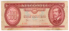1980 Hungary 100 Forint 155064 Paper Money Banknotes Currency