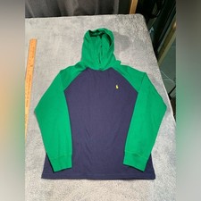 Polo Ralph Lauren boys XL 18-20 Green and Blue Hoodie