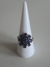 Vintage Tansanit Damen Ring Silber 925 Meisterpunze Gr. 60 ca. 5,55g TOP !!!