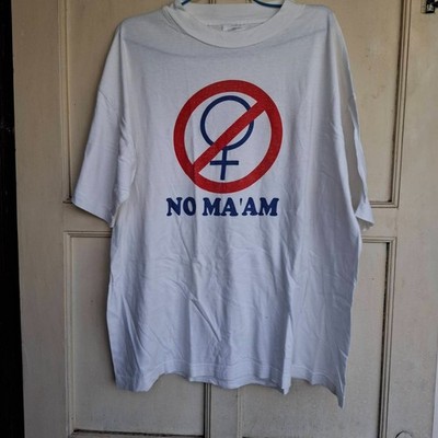 No Ma'am Shirt Vtg 90s Married With Children Hanes XL Al Bundy Promo Tee