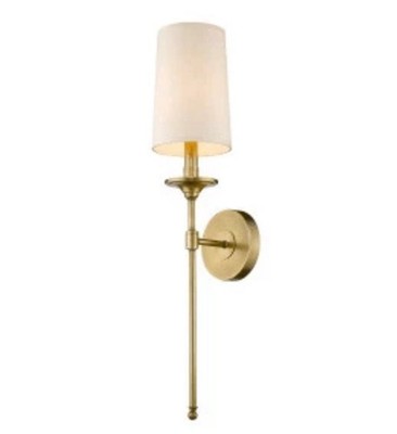 Z-Lite Roseto Wall Sconce Light ZWS44403RBS 807-1S-RB, Rubbed Brass