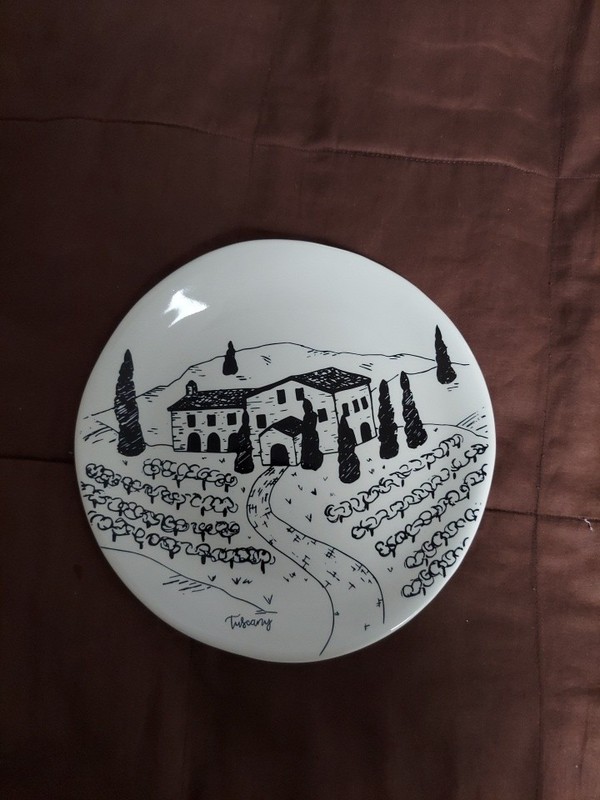 PIER 1 Imports TUSCANY 7.8" Collectible Ceramic Plate