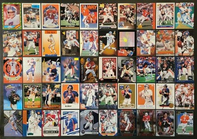 Lot of 50 Different JOHN ELWAY Football Cards HOF 1986-2024 FB3697