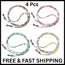 4 Pack Eyeglass Chains for Women, Sunglasses String Holder Strap Neck Lanyar