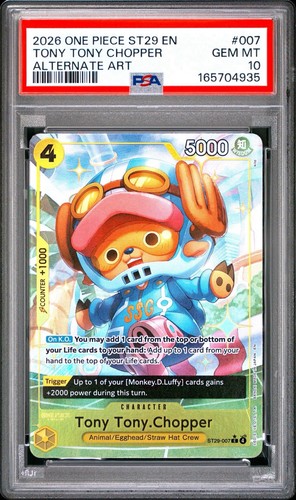 Tony Tony.Chopper (Full Art) graded PSA 10 for sale on eBay