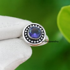 Amethyst Gemstone 925 sterling silver handmade Gift Ring US size 5 to 13