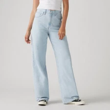 Levi's Women's High-Rise Cinch Baggy Jeans - Never Going to Change 27: