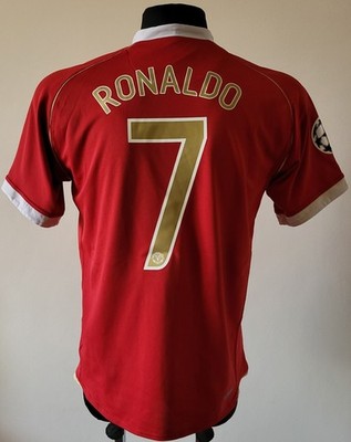 Manchester United 2006 - 2007 Home League Champions Nike shirt #7 Ronaldo size M