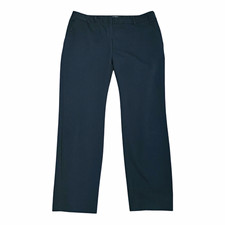 Express Columnist Womens Straight Leg Pants 6R Black Office Siren Minimalist