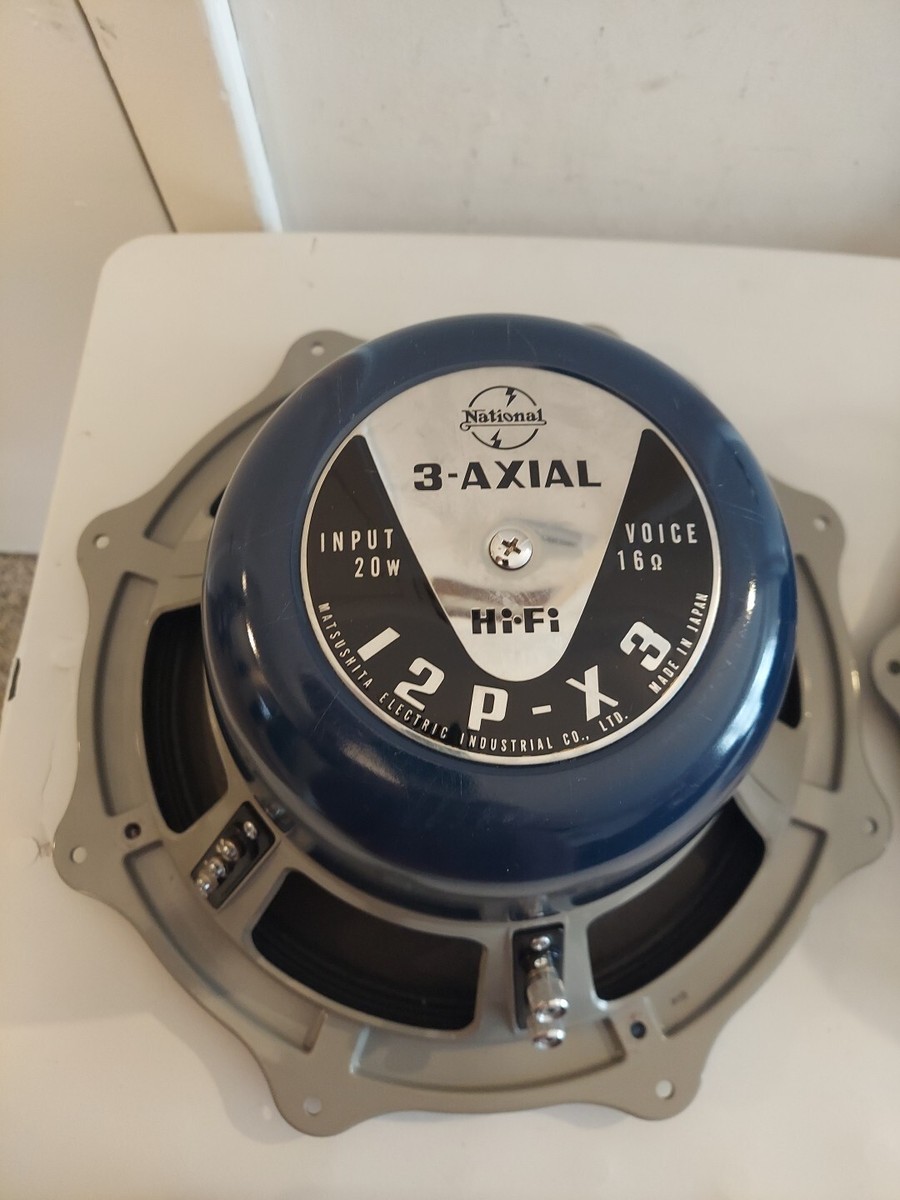 National 12P-X3 3 Axial 12 Inch Speakers Tested & Working