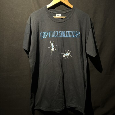 Depth Of All Things Crawling 2013 Prog Metal Black Shirt Mens Used S/S Sz L