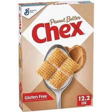 Peanut Butter Chex Cereal, Gluten Free Breakfast Cereal, W/ Whole Grain, 12.2 Oz