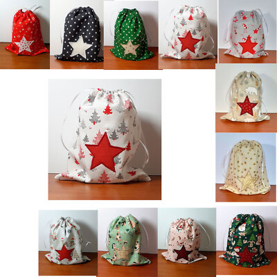Geschenktasche Weihnachten Stoffsäckchen Beutel Advendstskalender Wichteln handm