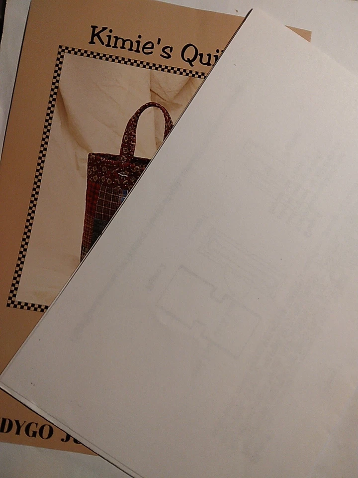 Quilted Tote Bag Country Kimies Quilts IJK106 Sewing Pattern Indygo Junction UC - Image 3 of 4