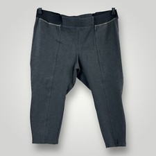 Torrid Active Leggings Womans 3X Short Cropped Heather Elastic Waist Zip Pockets