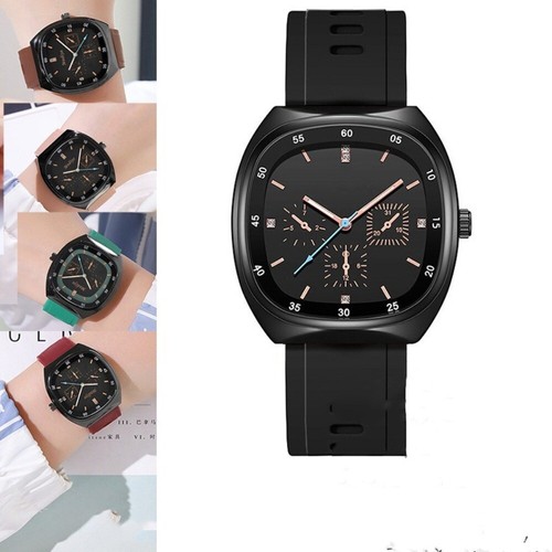 Square Men Imitation Needle Watch Waterproof Couple Watch for Women Men