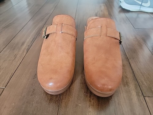 Zoccoli donna Born BOC con fibbia marrone tacco legno taglia 11 boho nuovi - Foto 2 di 7