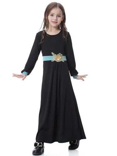 Niños Niñas Batas Largas Musulmanas Pavo Kaftan Abaya Escuela Oración Vestidos Islámicos - Imagen 47 de 100