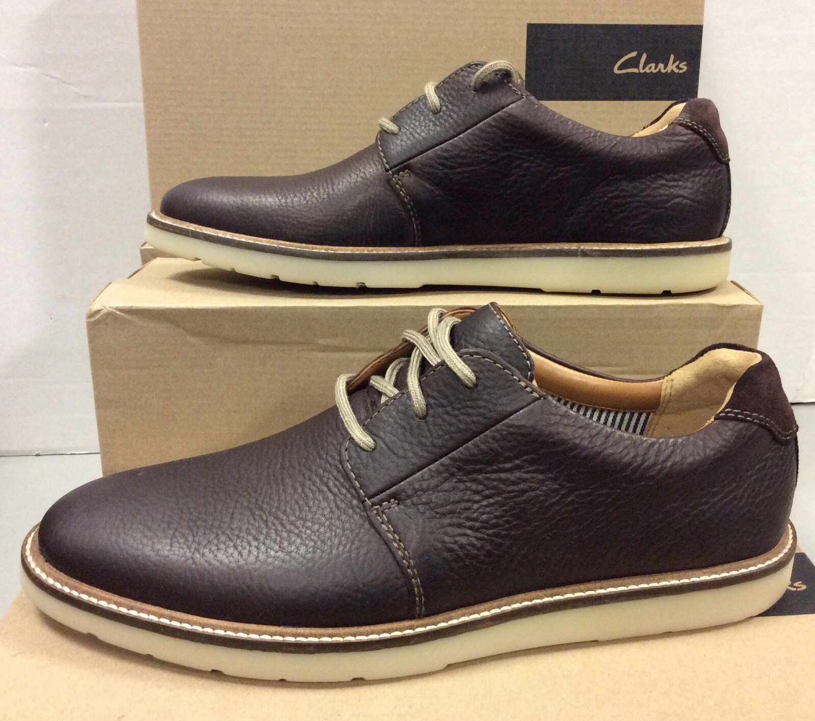 Dark Brown Leather Mens Shoes UK 