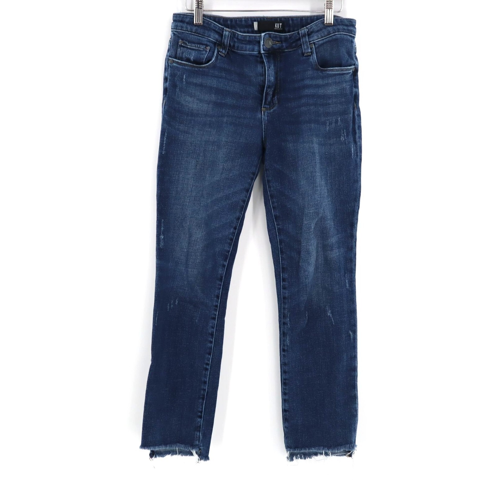 Kut From The Kloth Reese Ankle Straight Leg Jeans Womens Size 2 Denim Y2K Casual