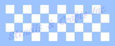 0.75" CHECKERBOARD STENCIL BORDER CHECKERS SQUARES TEMPLATE CRAFT PAINT ART NEW