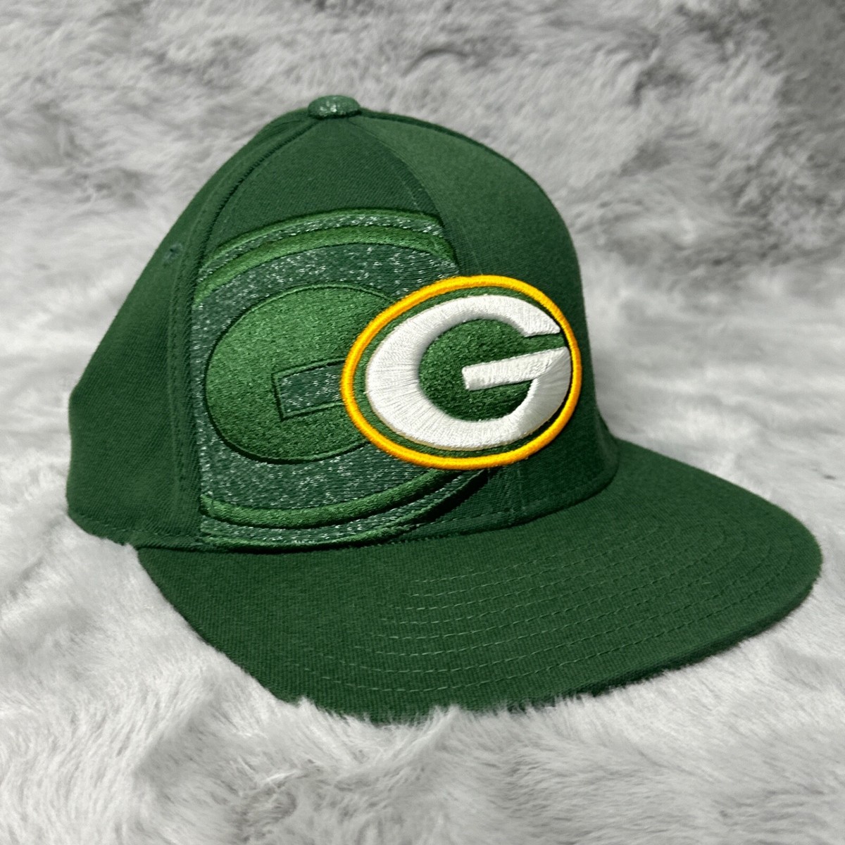 Reebok Vintage Collection Green Bay Packers Military Women\'s Fitted Cap Hat OS Vintage 90s Green Bay Packers sports specialities NFL Pro  main image 4