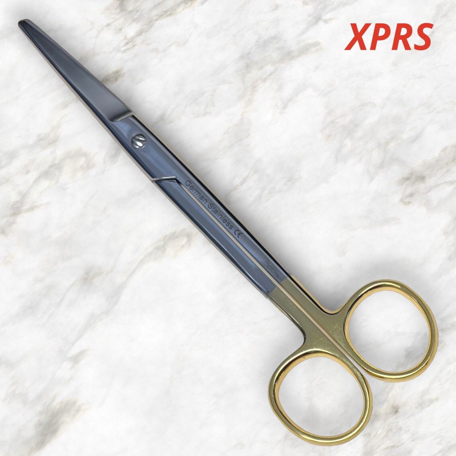 Tijeras de disección TC Mayo, hojas biseladas curvas de 9", premium