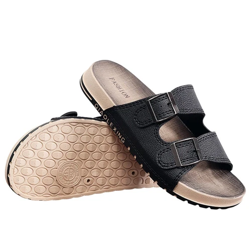 Herren Pantoletten Damen Gemütliche Hauslatschen Hausschlappen Schuhe Sandalen - Bild 10 von 18