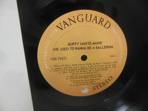 BUFFY SAINTE-MARIE nr mint vinyl lp USED TO WANNA BE A BALLERINA in shrinkwrap - Picture 2 of 3
