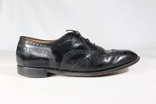 Zapatos de vestir Oxford de colección Johnston & Murphy de cuero negro con punta de ala talla 12 para hombre lg - Imagen 3 de 18