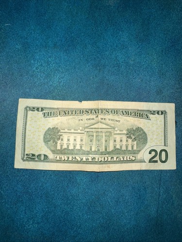 Billete de 20 dólares 2013 número de serie raro/cuatro 7s - Imagen 2 de 2