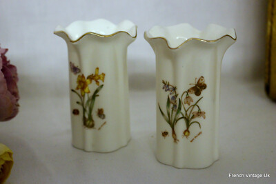 Ein Paar The Leonardo Collection kleine Vase Blumentopf Fine Bone China 9 cm H