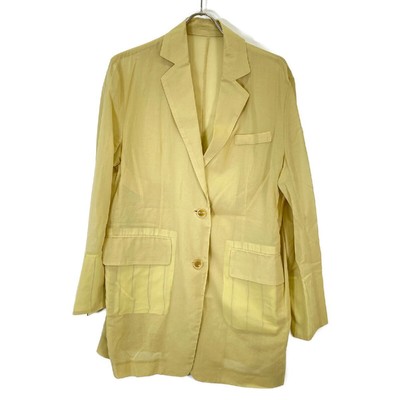 Rito Structure Yellow See Through Cotton Jacket Light Green 