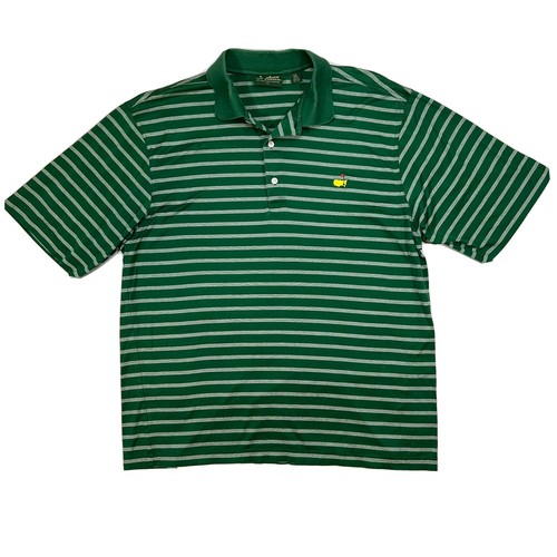 Green Striped Polo Golf Shirt 