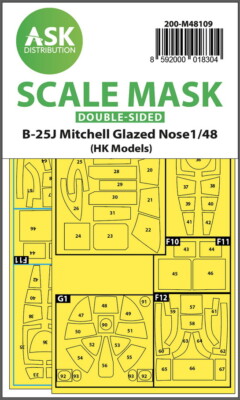 1/48 B-25J Mitchell Double-sided Masking for HK Models
