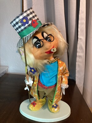 Vintage 1960s Layla Character Smoking Beer Belly 18in Smoking Doll Made In Spain