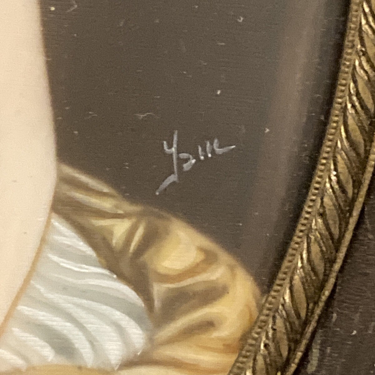 Bol Portrait RS Prusse Juliette Récamier - Porcelaine 19ème, état Antique Avec Défauts