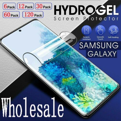 Wholesale 6-120 Pcs HYDROGEL Screen Protector For Samsung Galaxy S24 S23 Note 20