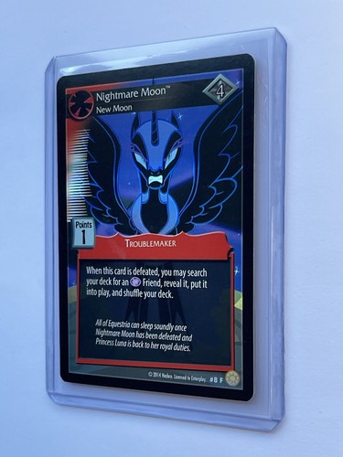My Little Pony Nightmare Moon 4 New Moon Troublemaker #8F Foil CCG card LP - Picture 2 of 7
