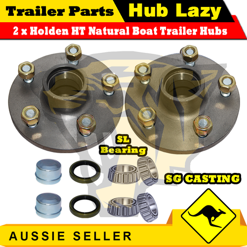 Trailer Hubs Holden HT 5 Stud Wheel lazy hub SL Bearing Kit complete SG