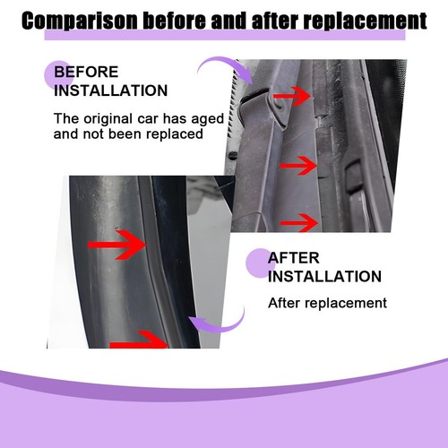 Car Door Seal Strip, Rubber Double Layer Vehicle Weather Stripping - Picture 5 of 6