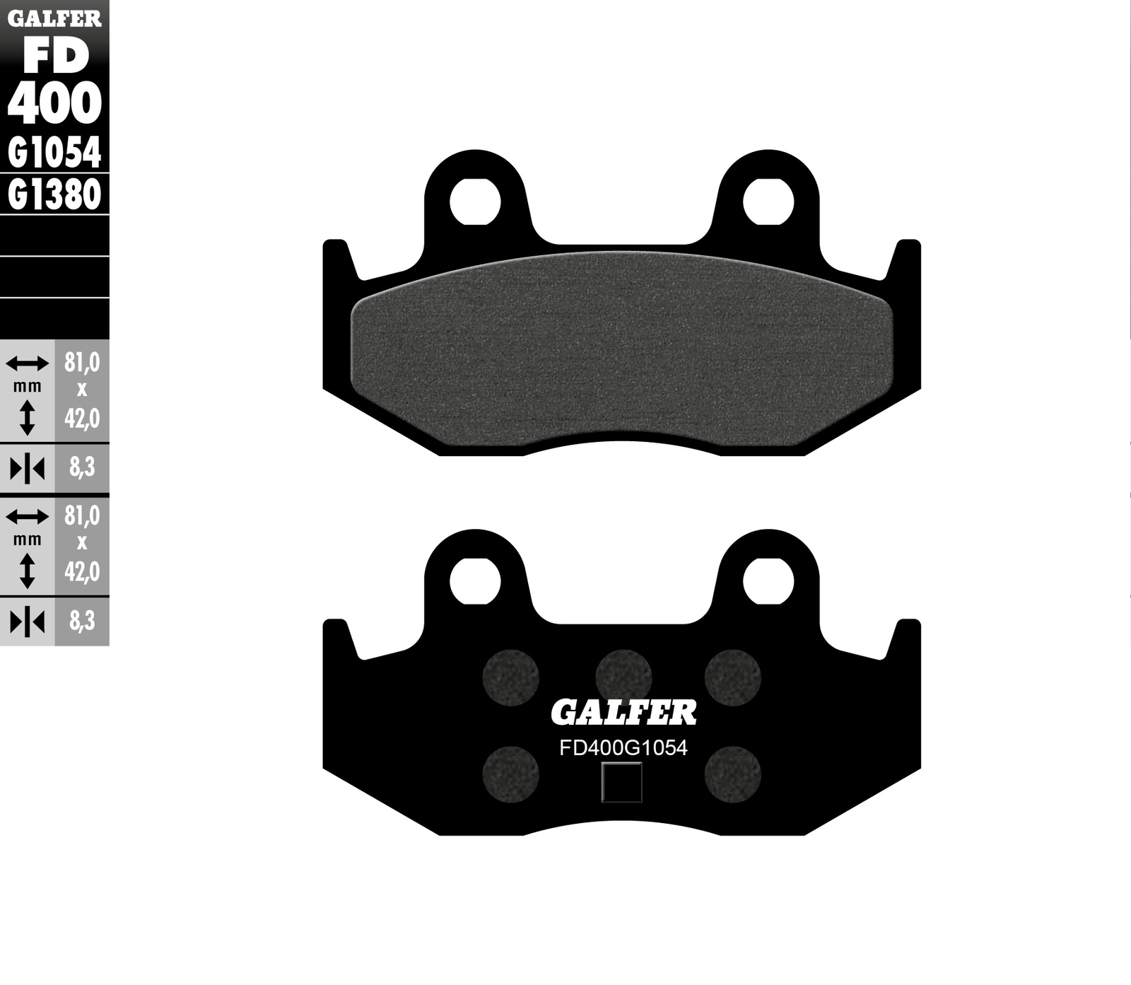 Plaquettes de frein KH411 Suzuki AN 400 2001-2006 garniture arrière